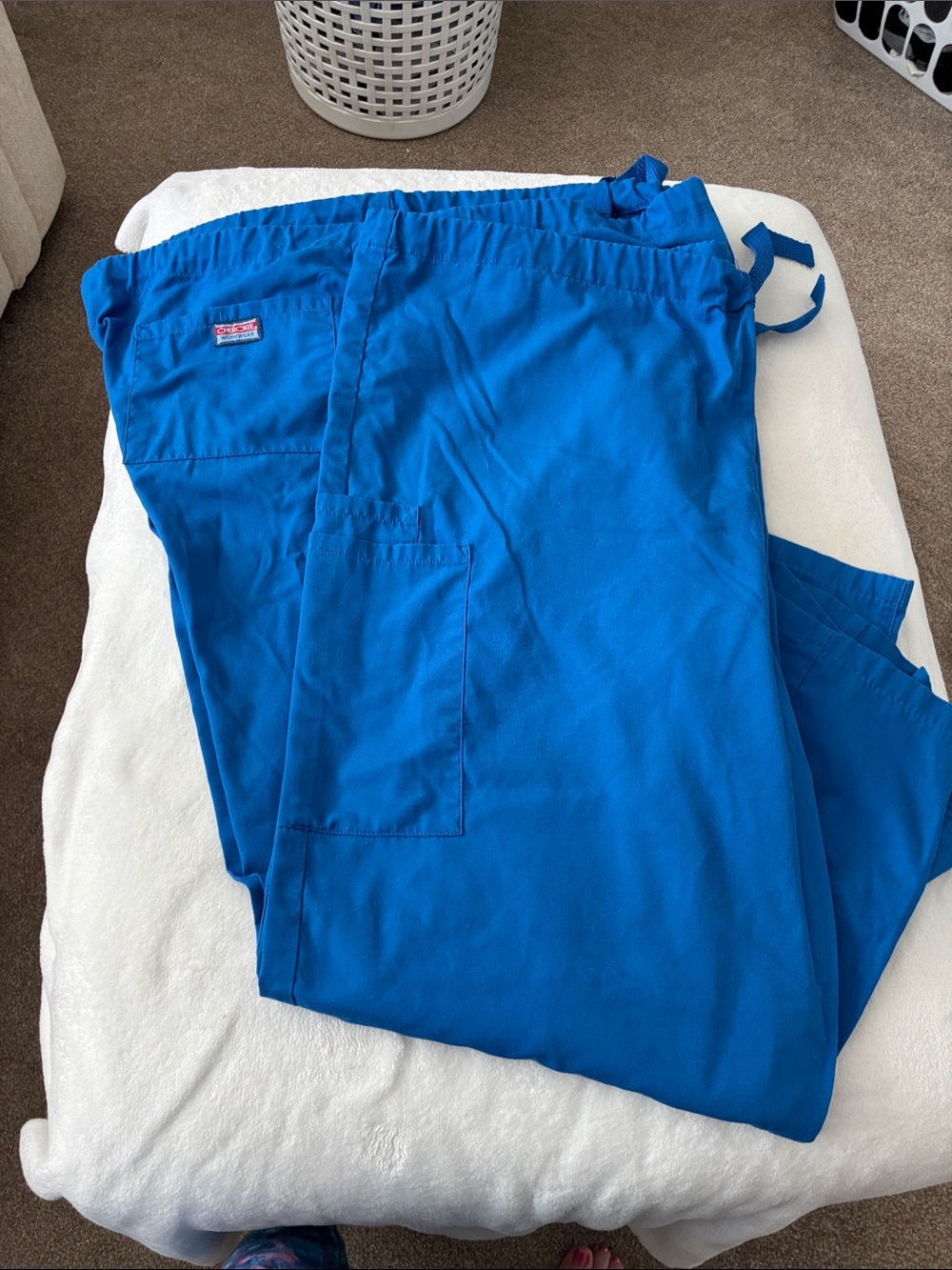 Cherokee Bright Blue Women's Scrub Joggers